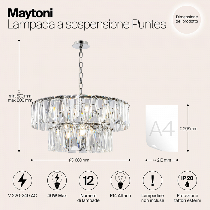 Светильник Maytoni MOD043PL-12CH